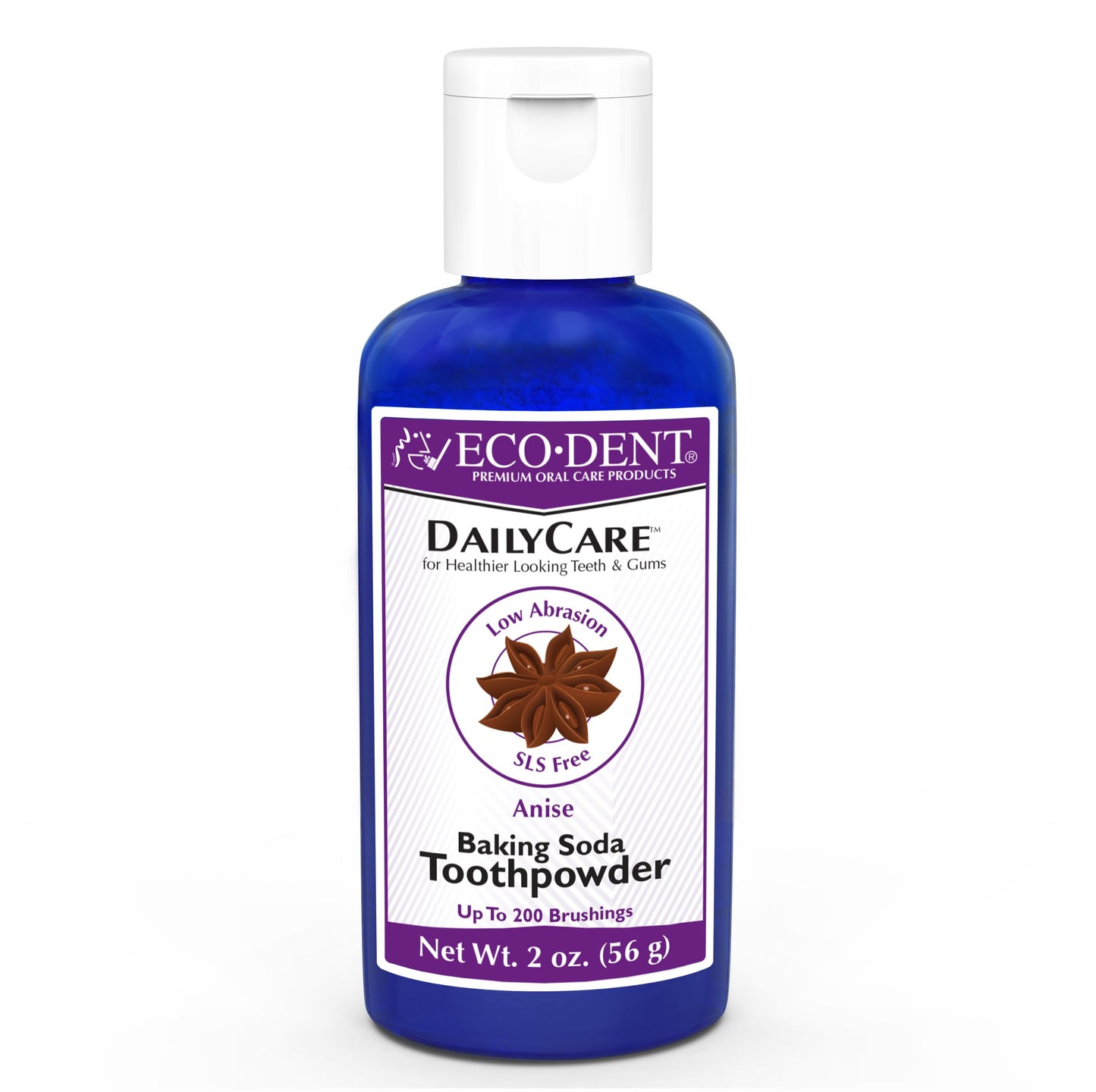 Eco-Dent Dailycare Baking Soda Toothpowder, Anise - Fluoride-Free Toothpaste Powder, Sls-Free Tooth Powder With Baking Soda, Min