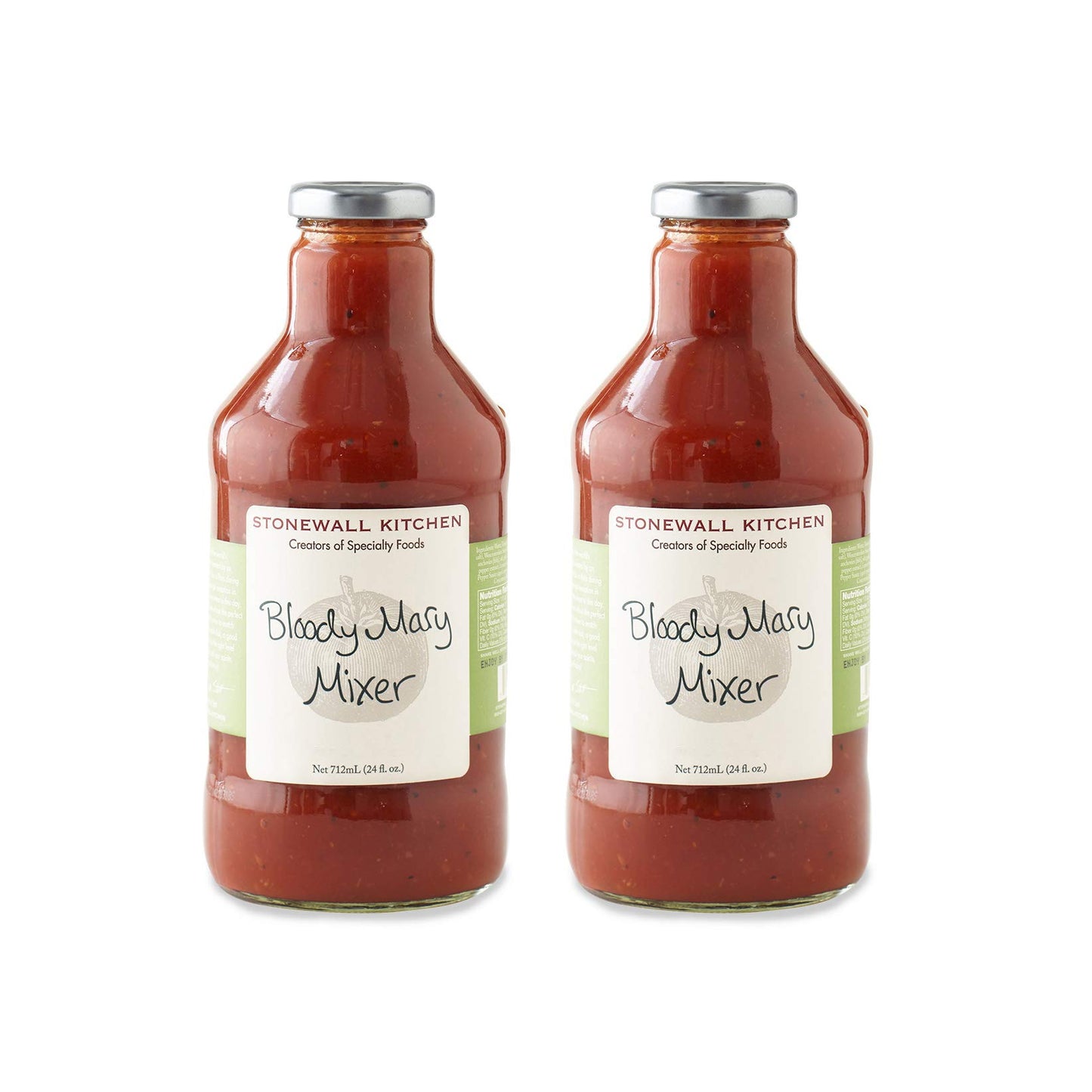 Stonewall Kitchen Bloody Mary Mix, 24 Fl Oz (Pack of 2), Red