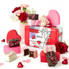 Davids Cookies Chocolate Brownies Gift In Love Sweet Sampler Tin - 8Pcs Assorted Chocolate Covered Brownies - Individually Wrapped Oven-Fresh Baked Brownies Tin Gift Basket