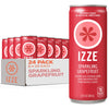 IZZE Sparkling Water Juice Beverage Blend, Grapefruit, No Sugar Added, 8.4 FL OZ, 24 Cans