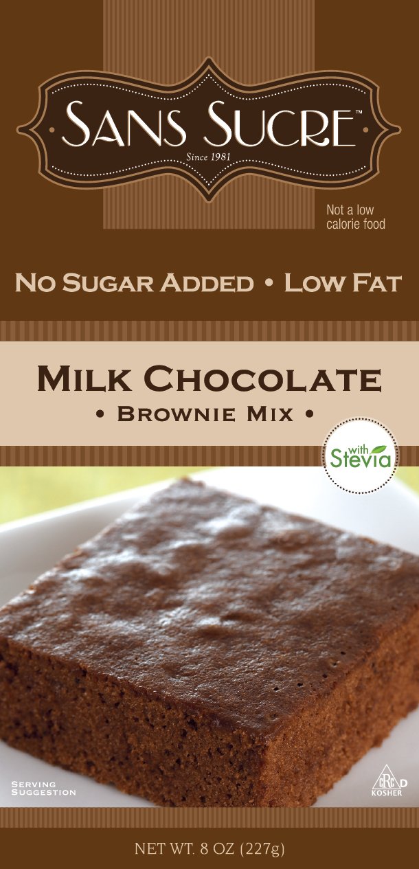 Sans Sucre Milk Chocolate Brownie Mix (Sweetened with Stevia)