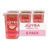 Joyba Bubble Tea Raspberry Dragon Fruit Black Tea with Popping Boba, 6 Pack, 12 fl. oz. Cups