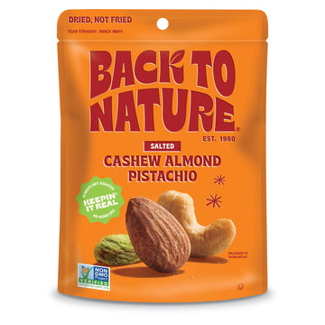 Back to Nature Trail Mix, Non-GMO Cashew Almond Pistachio Blend, 9 Ounce
