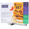 HMR Beef Stroganoff with Noodles Entr  e | Pre-packaged Lunch or Dinner | Ready to Eat | 19g of Protein | Low Calorie Food | 8oz