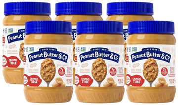 Peanut Butter & Co. Crunch Time Peanut Butter, Non-Gmo Project Verified, Gluten Free, Vegan, 16 Ounce (Pack Of 6)