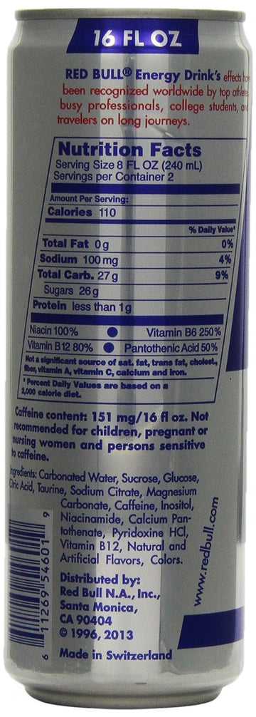 Red Bull Energy Drink, 16 Ounce (Pack Of 8)