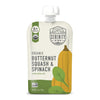 Serenity Kids 6+ Months Veggie Puree Baby Food Pouches - Usda Organic No Added Sugar - Butternut Squash & Spinach Blend - Bpa & Allergen Free - 3.5 Oz, 6 Pack