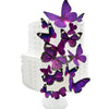 Sugar Robot Inc. Edible Butterflies for Cake Decorating - Assorted Sizes, enhanced Crafted in the USA - Butterfly Cake Toppers & Cupcake Decorations (Royal Purple)