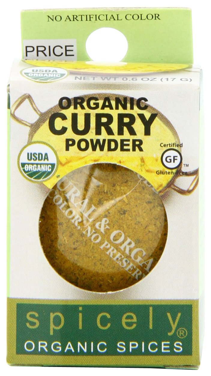 Spicely Organic Curry Powder, 0.6 Ounce (Pack of 6)