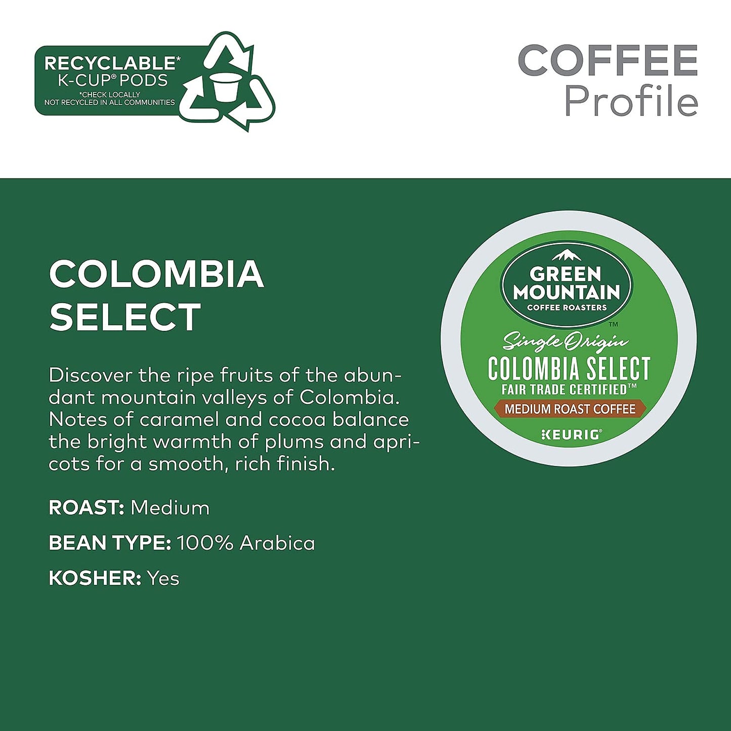 Green Mountain Coffee Roasters Double Diamond Coffee compact pieces, 48 Count for Keurig K-Cup Pod malt-inspired