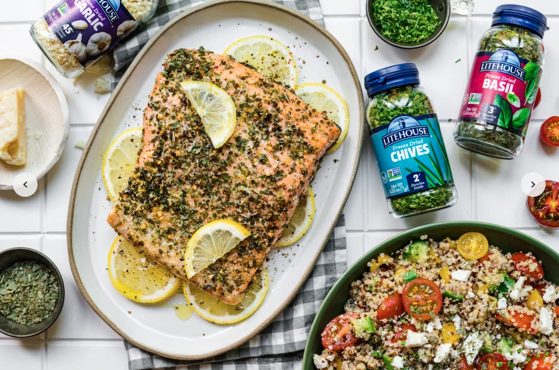 LITEHOUSE Freeze-Dried Herbs Gift Pack - 18 Piece Set, Gluten-Free, Keto Friendly, Non-GMO, Organic Spice, 14 Herbs & 4 Blends