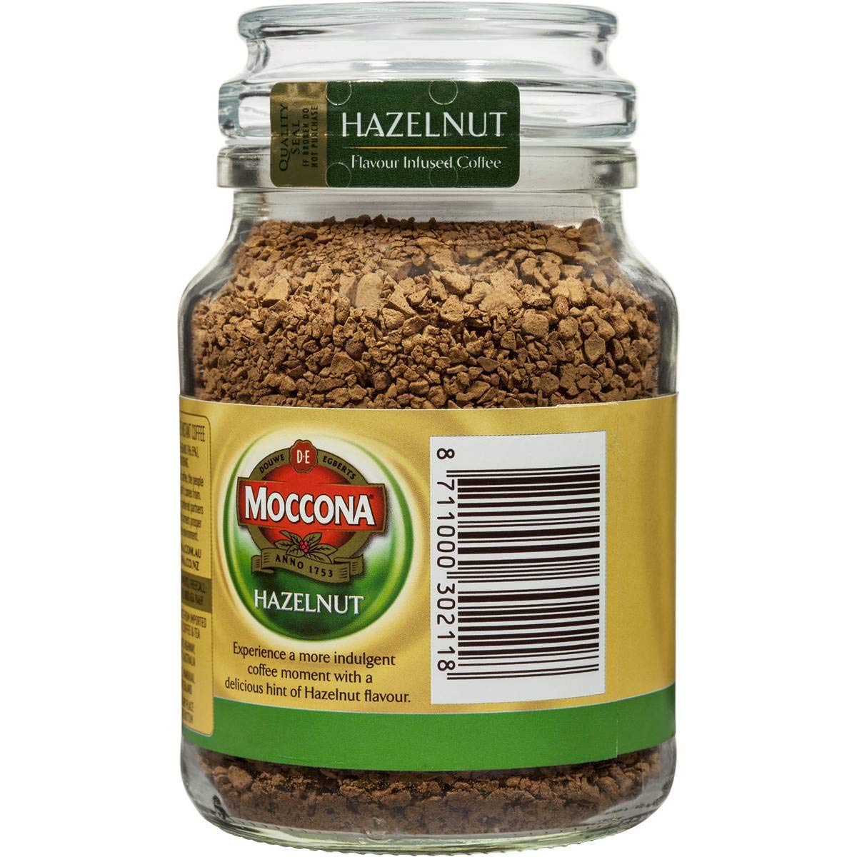 Moccona Freeze-Dried Instant Coffee 95 Grams (Imported From Australia) (Hazelnut)