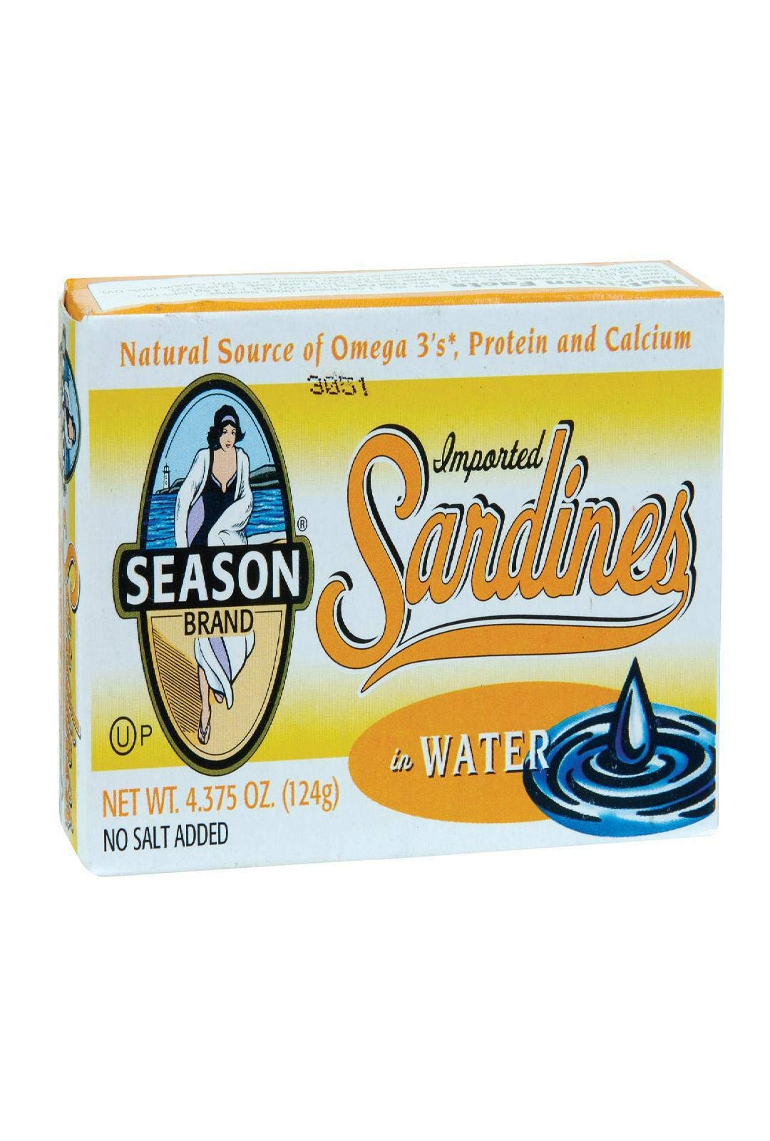 Seasons Sardine Club in Water, 4.37 oz, 0.33 Pound, Model 70303022290