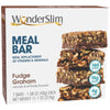 WonderSlim Meal Replacement Protein Bar, Fudge Graham, 15g Protein, 20 Vitamins & Minerals (7ct)