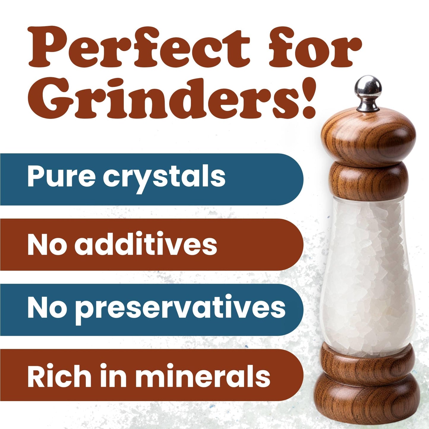 Food to Live - Mediterranean Sea Salt, 12 Ounces Coarse Grain, Pure Crystals, No Additives, No Preservatives, Vegan, Kosher, Bul