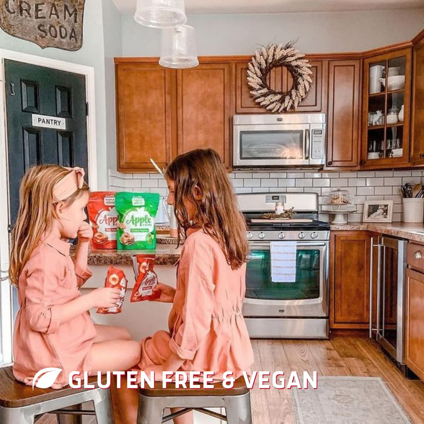 Simple Slices Gourmet Nut Baked Apple Chips, 0.75 Ounce (Pack of 8), Red Apple