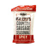 Malcoms Spicy Country Sausage Seasoning, Use with Pork, Beef, Lamb, Wild Game, Venison, and Other Meats, Championship Breakfast
