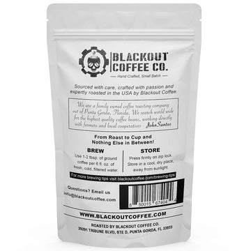 Blackout Coffee Cinnamon French Toast Flavored Ground Coffee, Medium Roast - Ground Coffee, Fresh Roasted In The Usa,12 Oz Pouch