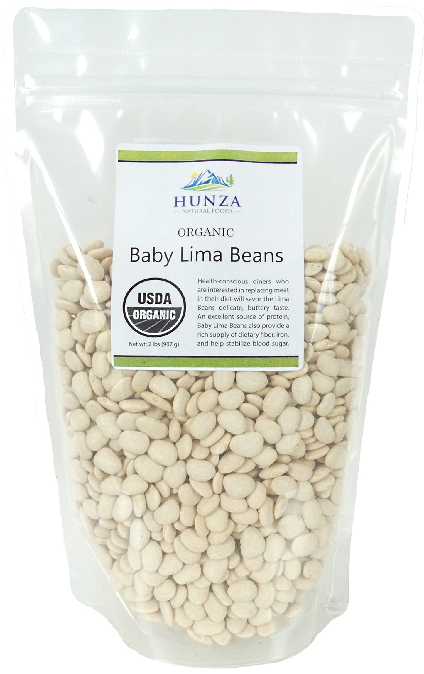 Hunza Organic Baby Lima Beans (2 Lbs)