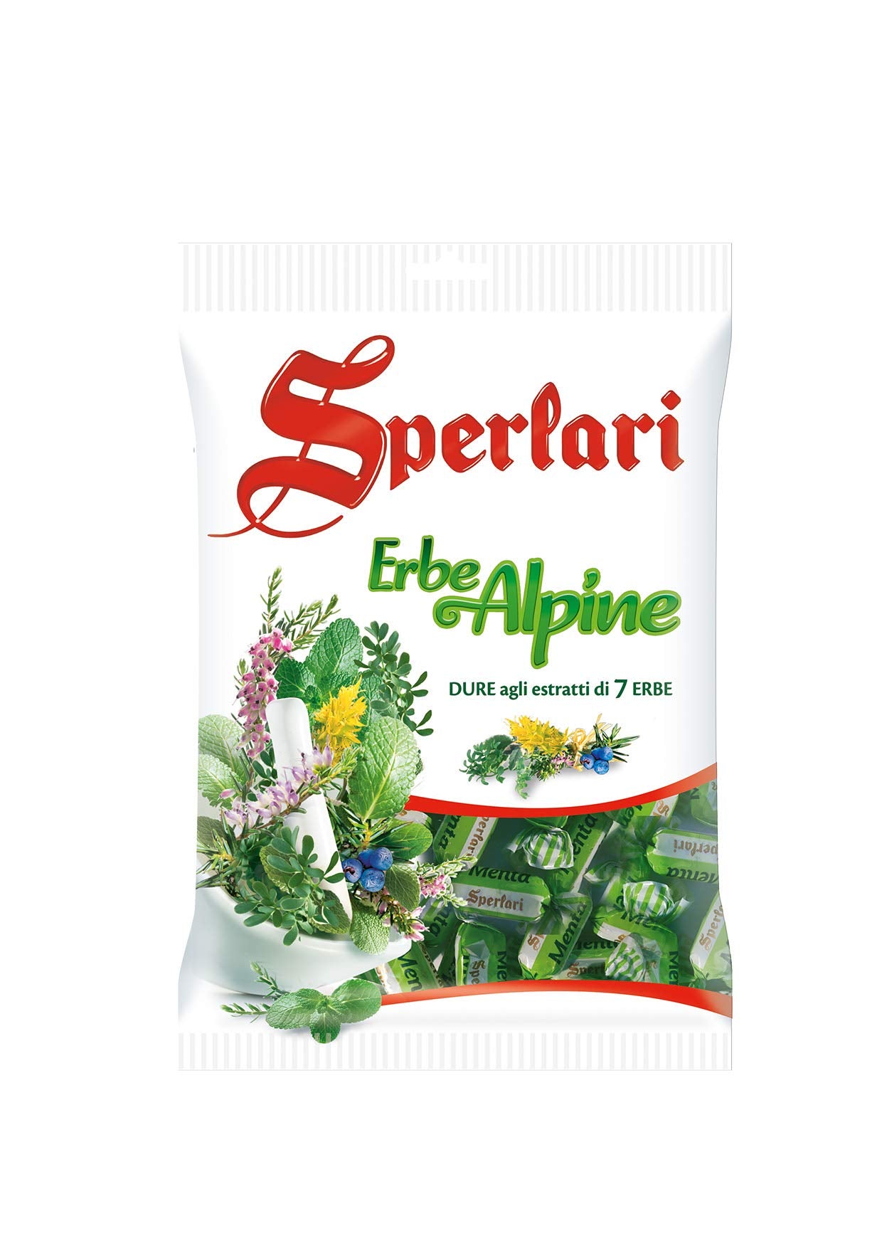 Sperlari Alpine Herbs Hard Candy, 7.05 Oz (200g), Pack of 1, Sweet Treats