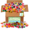 Classic Lollipops Bulk - 5 Pounds - Individually Wrapped - Fruit Flavored Suckers For Kids - Easter, Church, School, Birthday