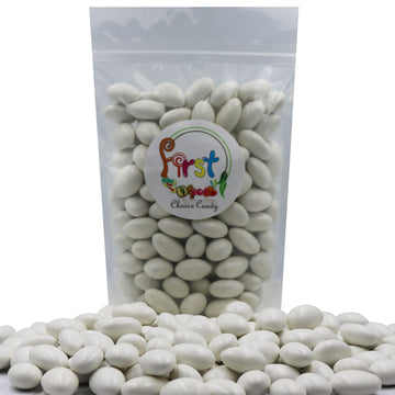 Firstchoicecandy Jordan Almonds (5 Pound (Pack Of 1), White)