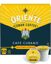 Oriente Sweetened Espresso Coffee Pods, 50 ct, Dark Roast Flavored Cuban Inspired Coffee in Recyclable Single Serve Pods - 100%