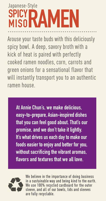 Annie Spicy Miso Ramen ( 6 X 5.4 Oz )