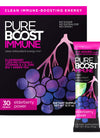 Pureboost Immune Clean Energy Booster Refreshing Energy Drink Mix and Immunity dietary product with Elderberry 1 200 mg Vitamin C Vitamins A + D and Zinc. (Elderberry Power 30 Count)