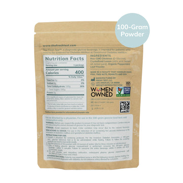 The Fresh Test, 100-Gram Powder Drink Mix | Additive-Free, Non-Gmo, Organic Ingredients | Mint Lemonade