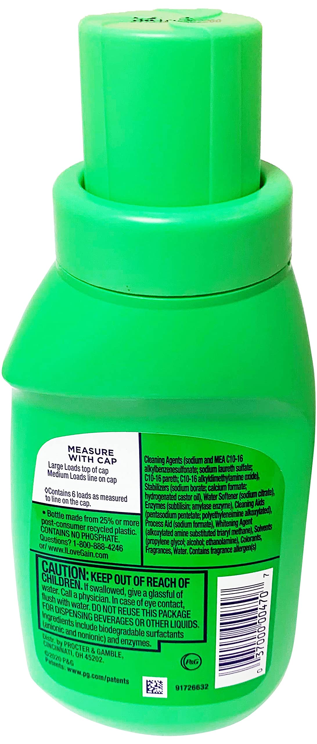 Gain, Original Laundry Detergent, Two 10 Oz. Bottles