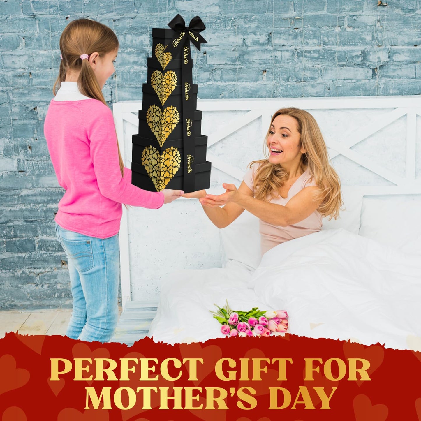 Nuts Gift Basket Tower, Heart Design 6 Tier Food Baskets For Men And Women.
