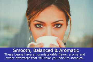 Cafe Blue - 100% Authentic Jamaica Blue Mountain Coffee (8 Oz), Small Batch Roasted Whole Beans, Jacra Certified, Freshly Proces