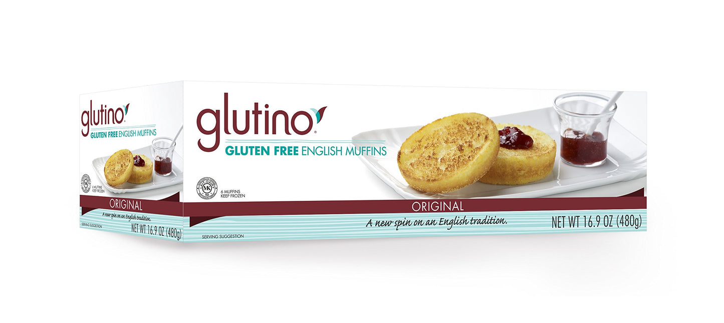 Glutino Premium English Muffins - 16.9 Ounce (Pack of 6)