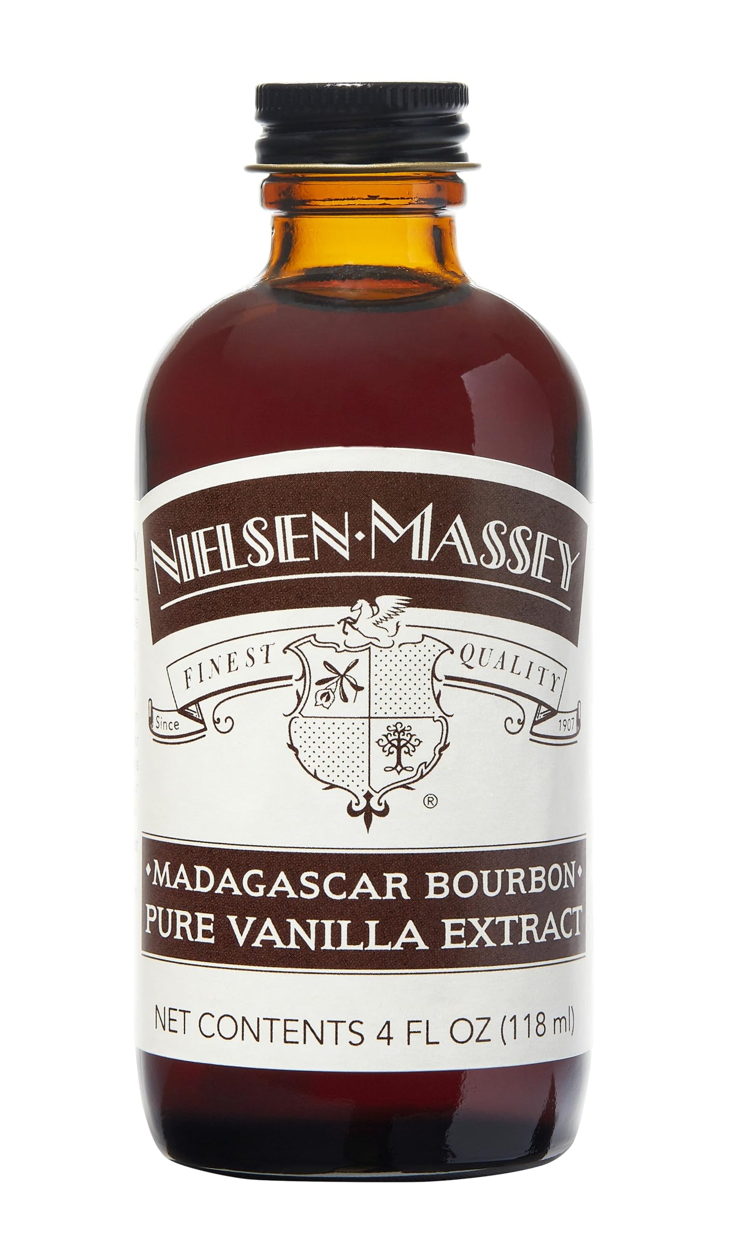 Nielsen-Massey Madagascar spirit-inspired flavor Pure Vanilla Extract for Baking and Cooking, 4 Ounce Bottle