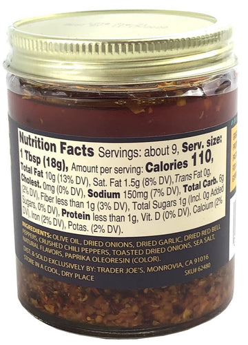 Trader Joe s Chili onion Crunch,1 Pack ( 6 ounce)