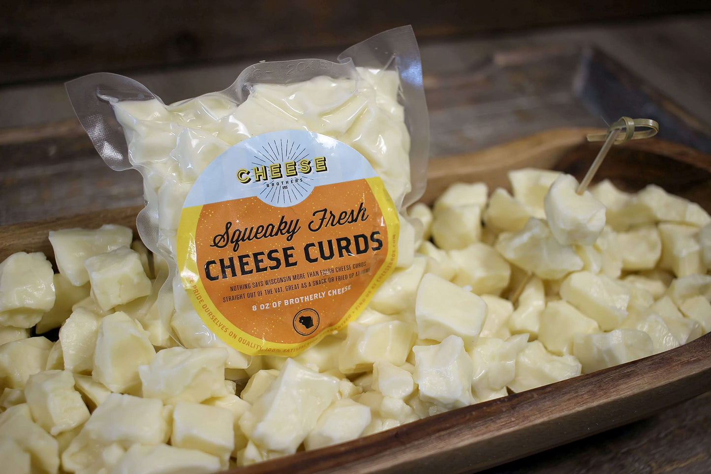 Cheese Bros Squeaky Fresh Wisconsin Cheese Curds | 8 Ounce Bags | Gourmet Gift For Families (4)
