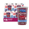 Joyba 16 Pack Blueberry Pomegranate Bubble Black Tea Cups 12 fl oz with Delicious Natural Fruit Flavored Popping Boba + 1 Freebi