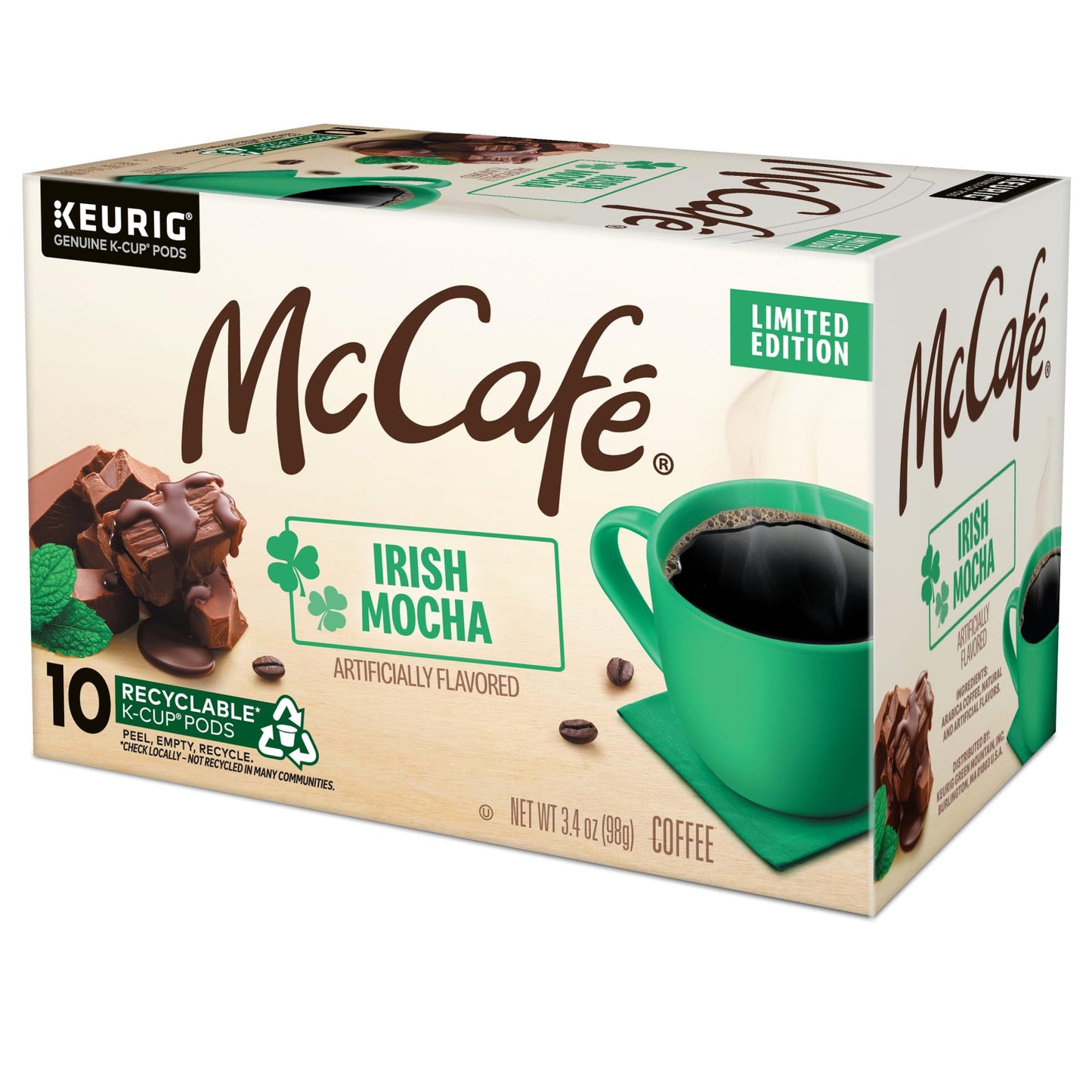 McCafe Irish Mocha Coffee K-Cup Pods, 60 Count, Single-Serve Coffee Pods