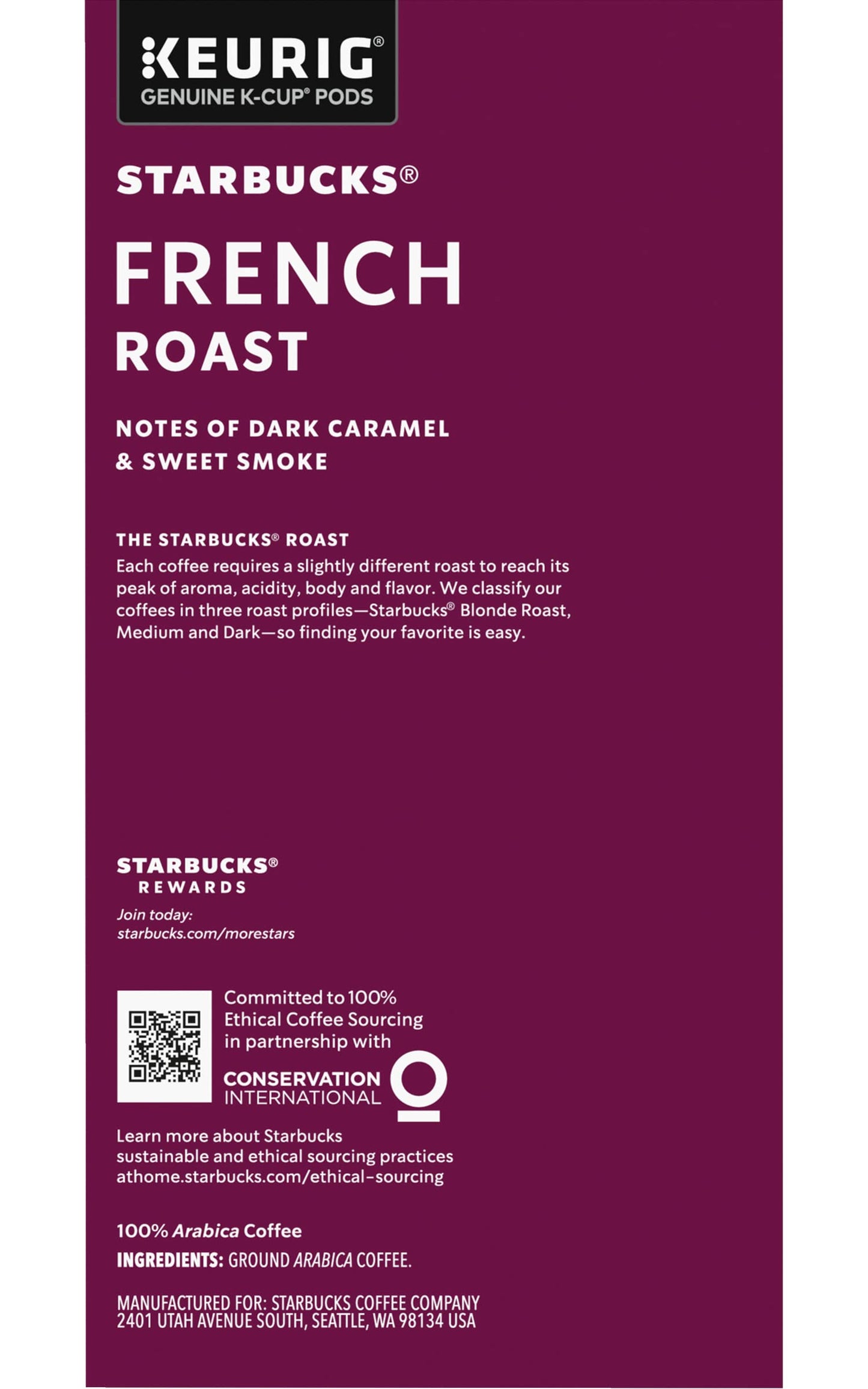 Starbucks French Roast K-Cup Packs, 32-Count