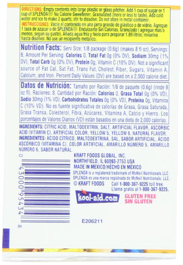 Kool-Aid Pineapple Unsweetened Soft Drink, 0.14 Oz