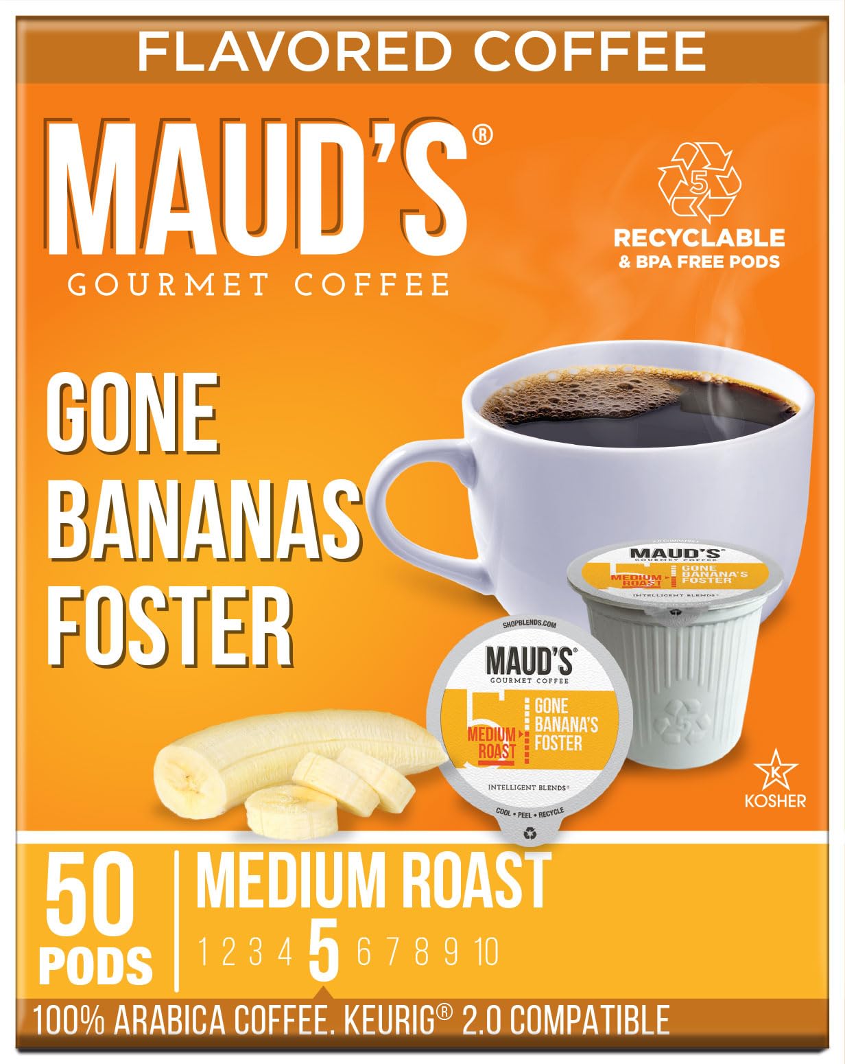Maud's Banana Flavored Coffee Pods