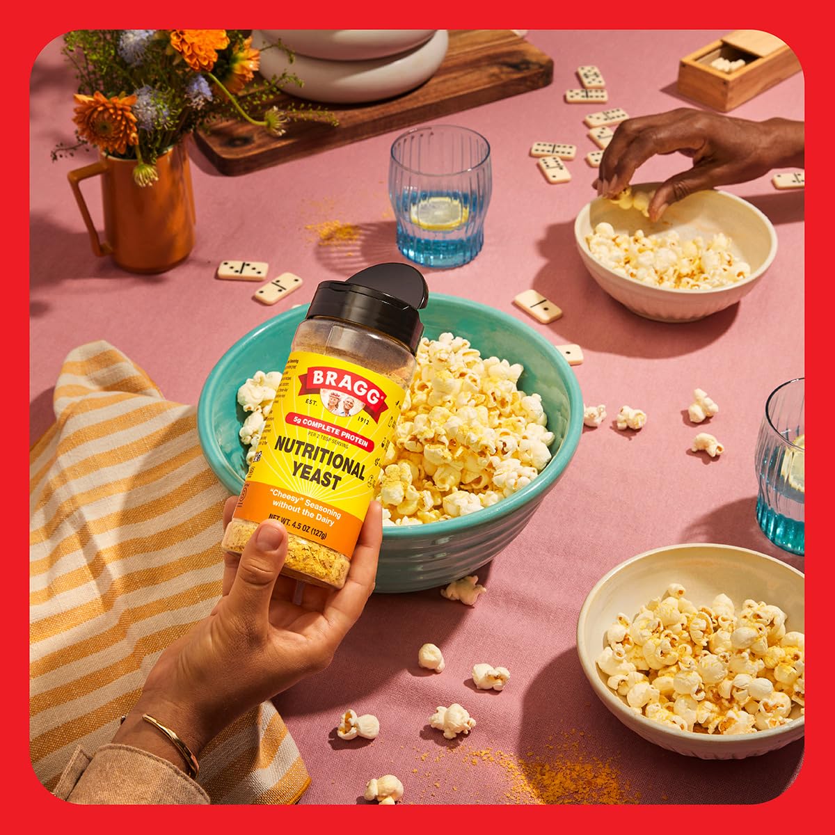 Bragg Nutritional Yeast Seasoning - 4.5 oz - Dairy-Free Parmesan Cheese Substitute - Perfect for Salads, Pastas, Vegetables, and