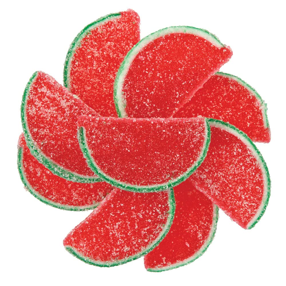 NY Spice Shop Fruit Slices Jelly Candy - 3 Pound Watermelon Candied Fruit - Fruit Candy Slices - Bulk Gummy Candy Slices - Old F
