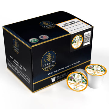 Organic Chamomile Tea Pods For Keurig - Decaf Tea Pods - Pleasant Chamomile By Teavity (36 Tea Pods)