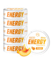 GRINDS Energy Pouches - Natural Caffeine with B-Vitamins - Peach - 15 Count (Pack of 6) - Sugar-Free, 0 Calories, 80mg Caffeine Each