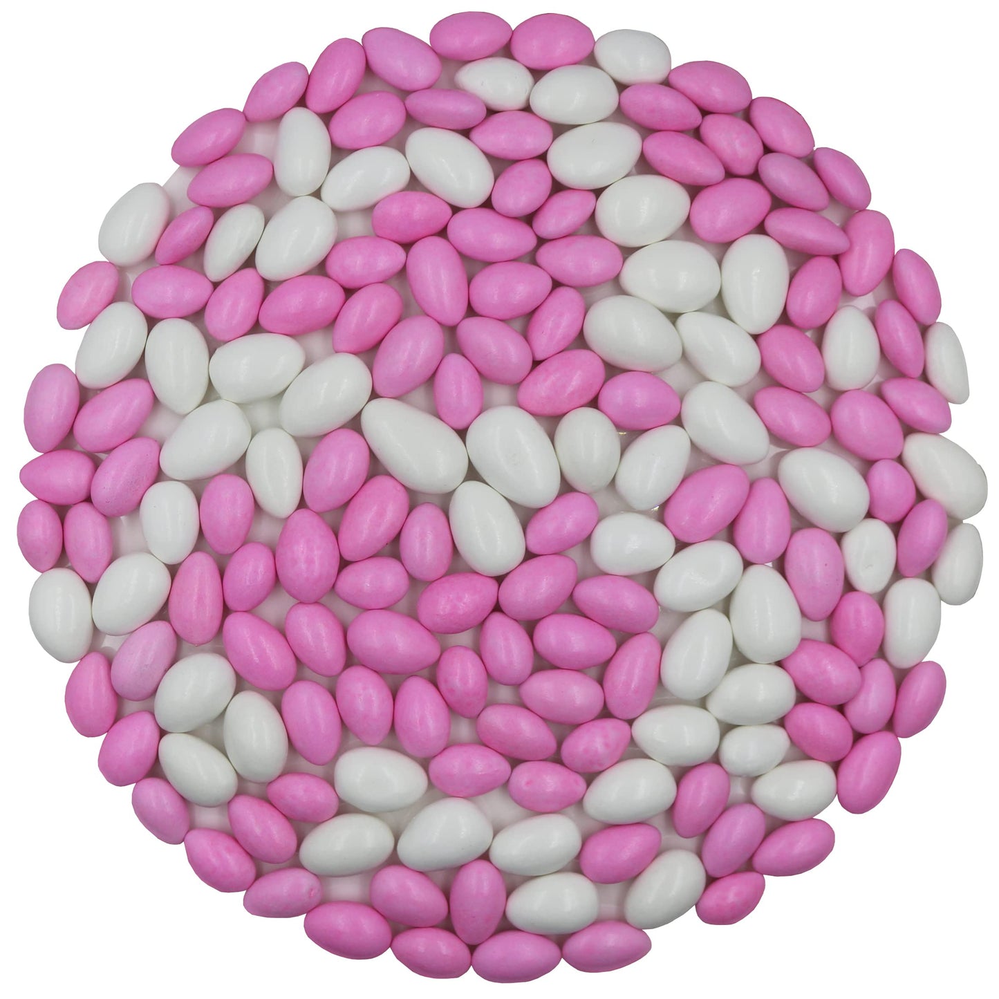 Firstchoicecandy Jordan Almonds (Pastel Pink & White, 2.5 Pound (Pack Of 1))