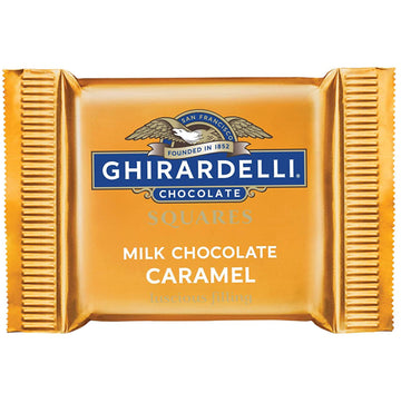 Ghirardelli Milk & Caramel Chocolate Squares, 0.53 Ounce, 50 Count