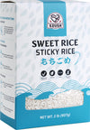 52USA Sweet Sticky Rice 2 Pound (32 Ounce), Premium Glutinous Rice 907g (Pack of 1), Gluten-Free, Vegan, All Natural, White Rice