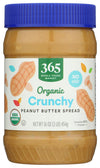 365 by Whole Foods Market, Organic Crunchy Peanut Butter Spread, No Stir, 16 Ounce